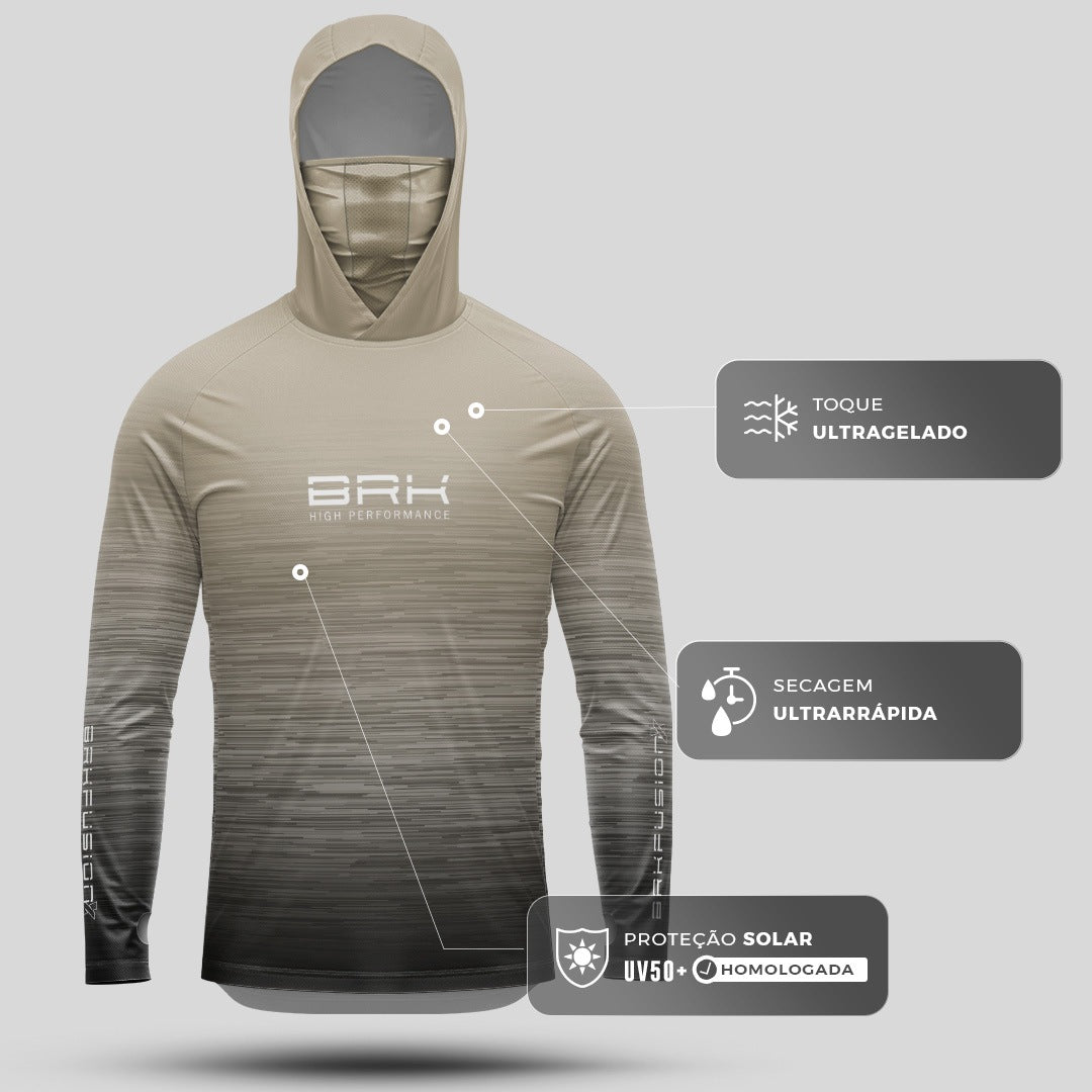 Camisa FusionX Brk Fishing Ruido Areia com Proteção UV50+