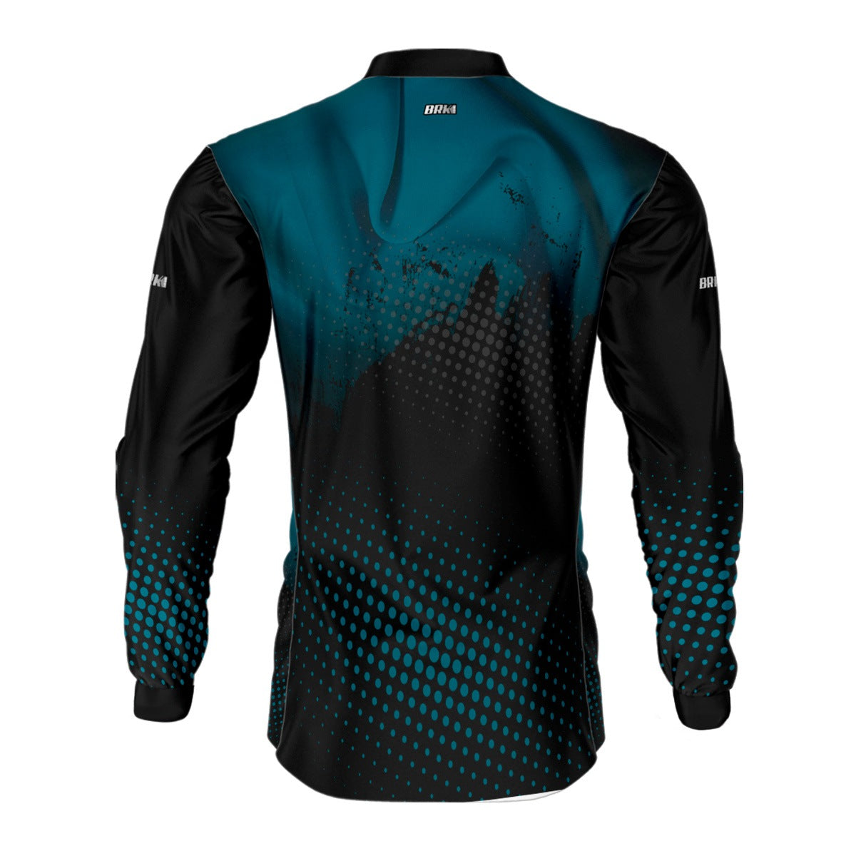 Camisa de Pesca Brk Azul e Preta com Proteção Solar UV50+