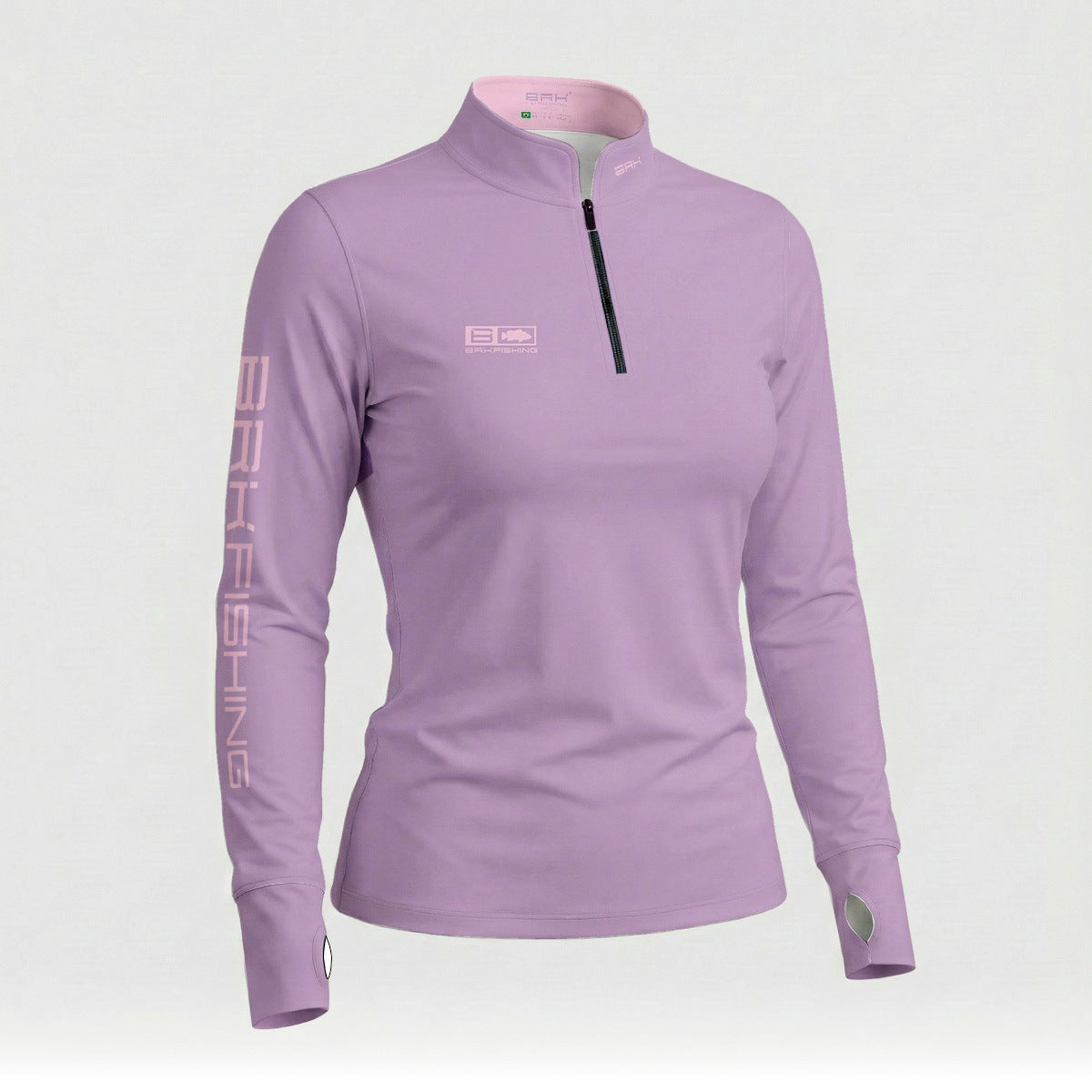Camisa ArmorX Feminina Brk Fishing Lilás Lisa com Proteção Solar UV50+