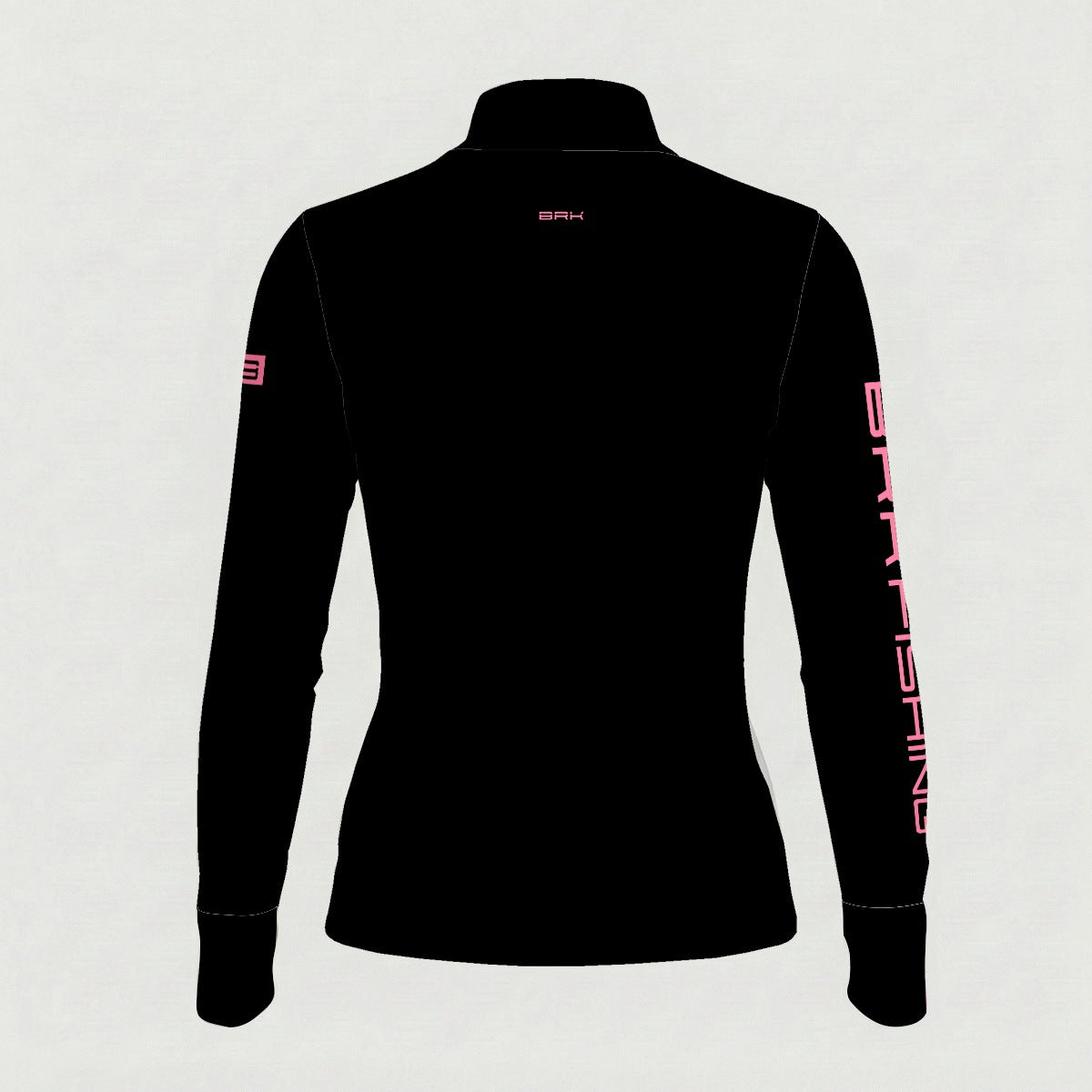 Camisa ArmorX Feminina Brk Fishing Preta com Detalhes Rosa e Proteção Solar UV50+