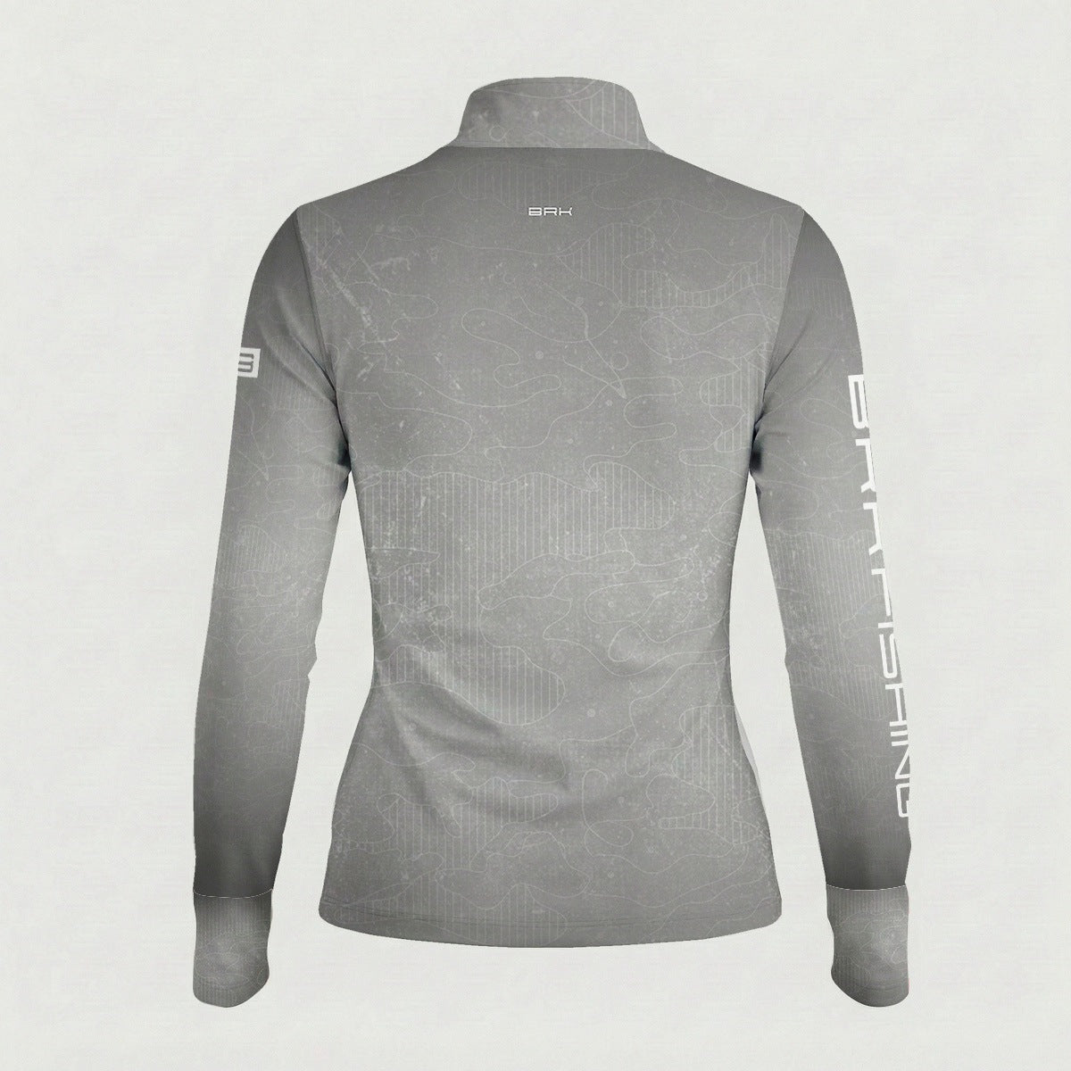 Camisa ArmorX Feminina Brk Fishing Cinza Camuflada com Proteção Solar UV50+