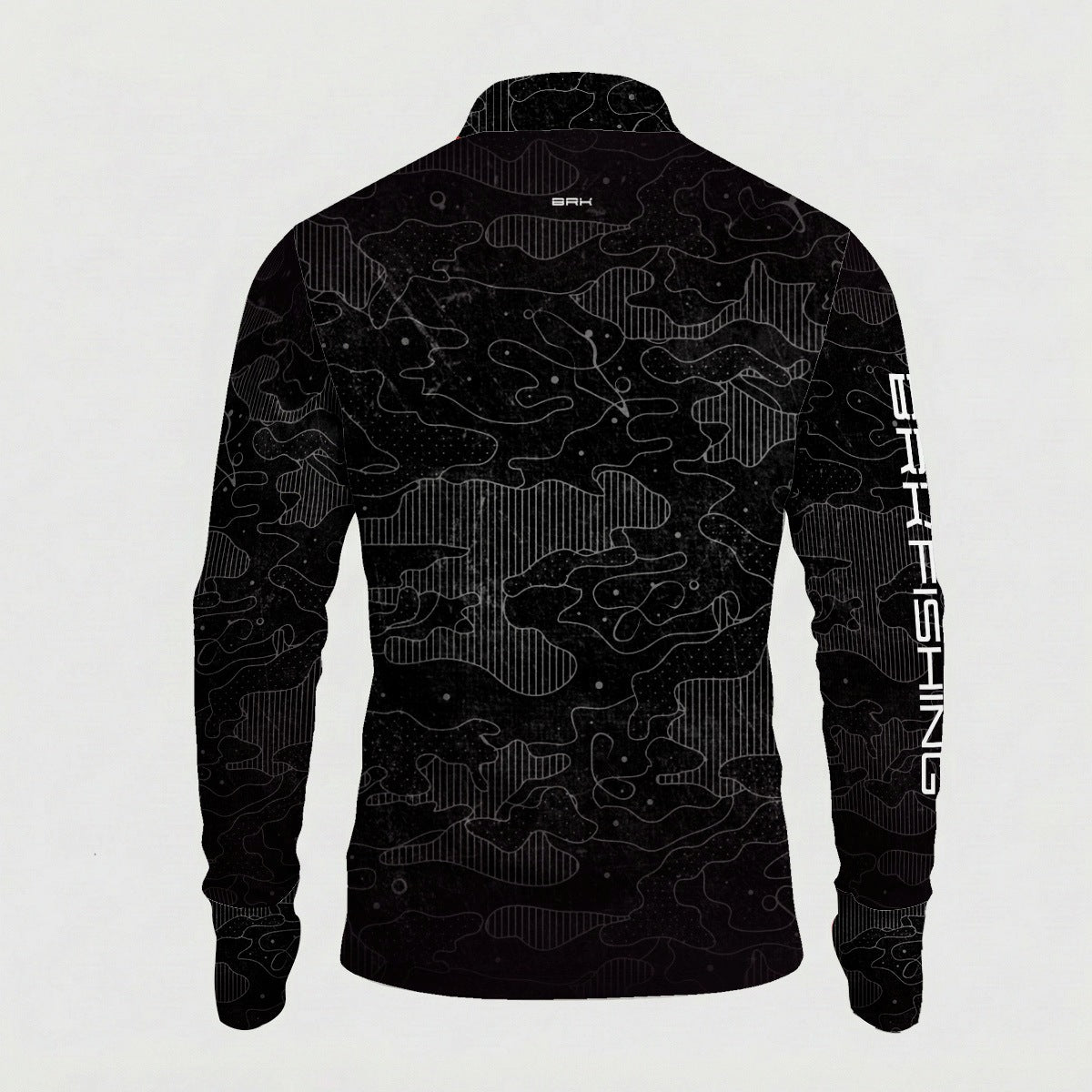 Camisa ArmorX Brk Fishing Preta Camuflada com Proteção Solar UV50+