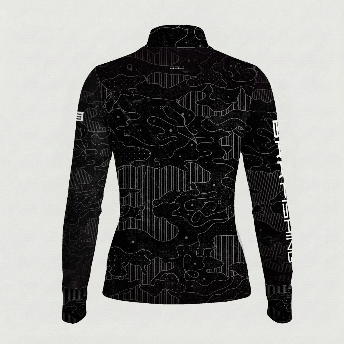Camisa ArmorX Feminina Brk Fishing Preta Camuflada com Proteção Solar UV50+