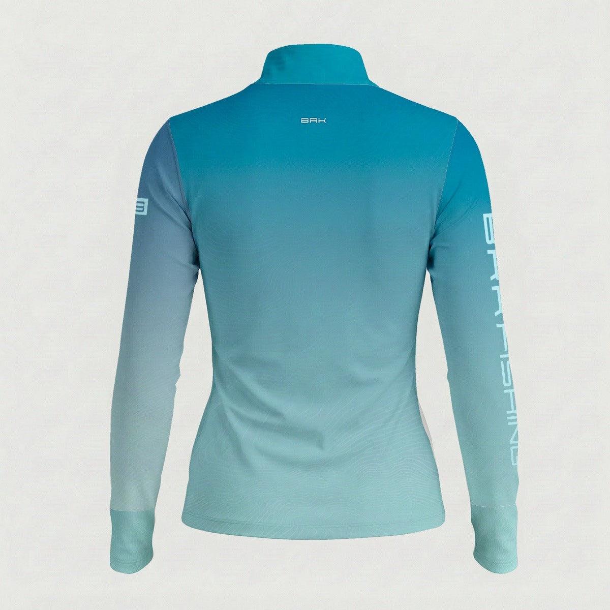 Camisa ArmorX Feminina Brk Fishing Degradê Azul Turquesa com Proteção UV50+
