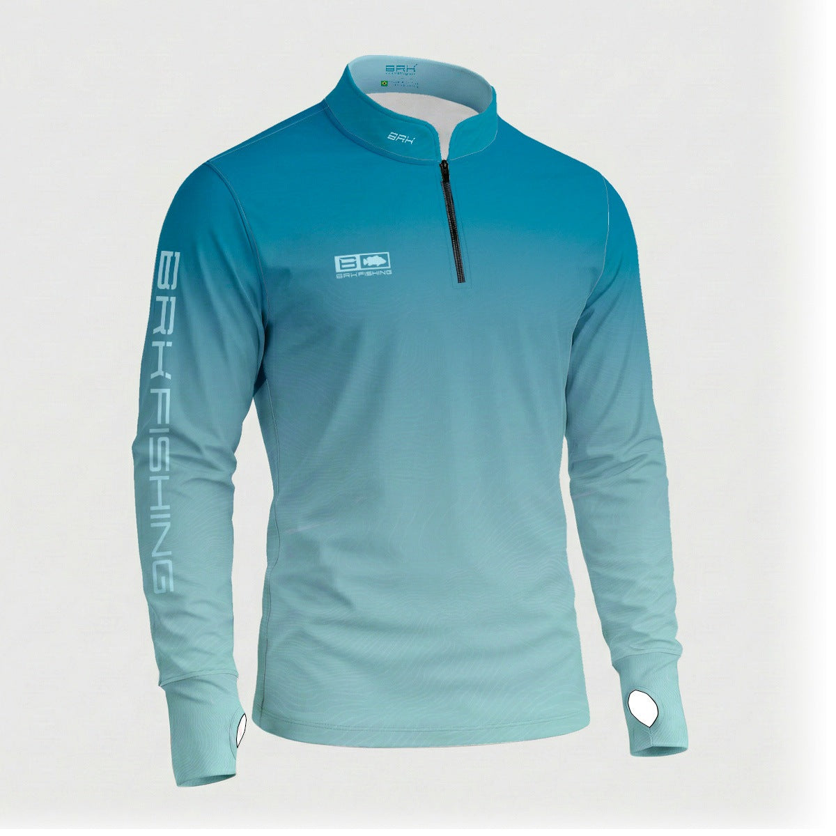 Camisa ArmorX Brk Fishing Degradê Azul Turquesa com Proteção UV50+