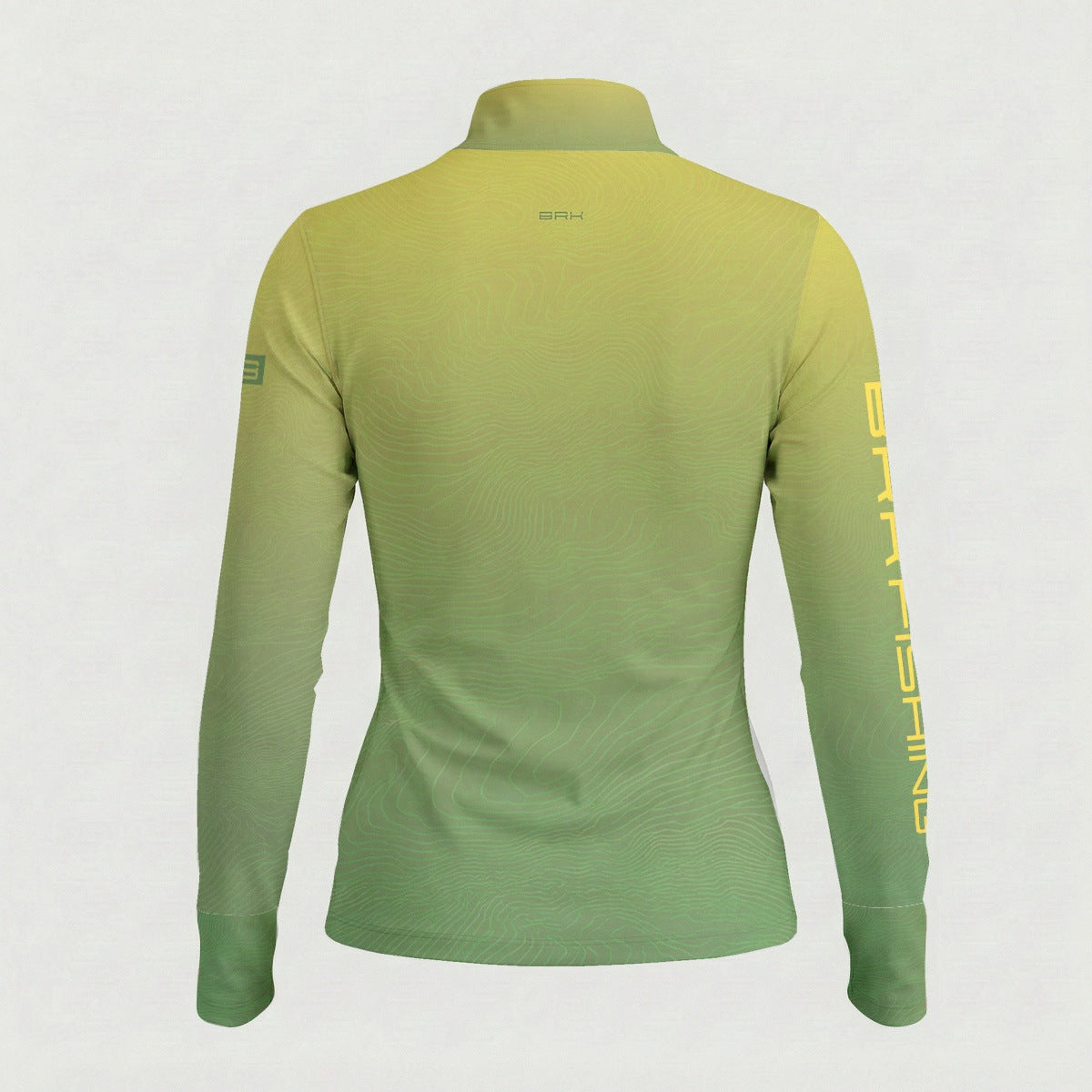 Camisa ArmorX Feminina Brk Fishing Verde e Amarelo com Proteção UV50+