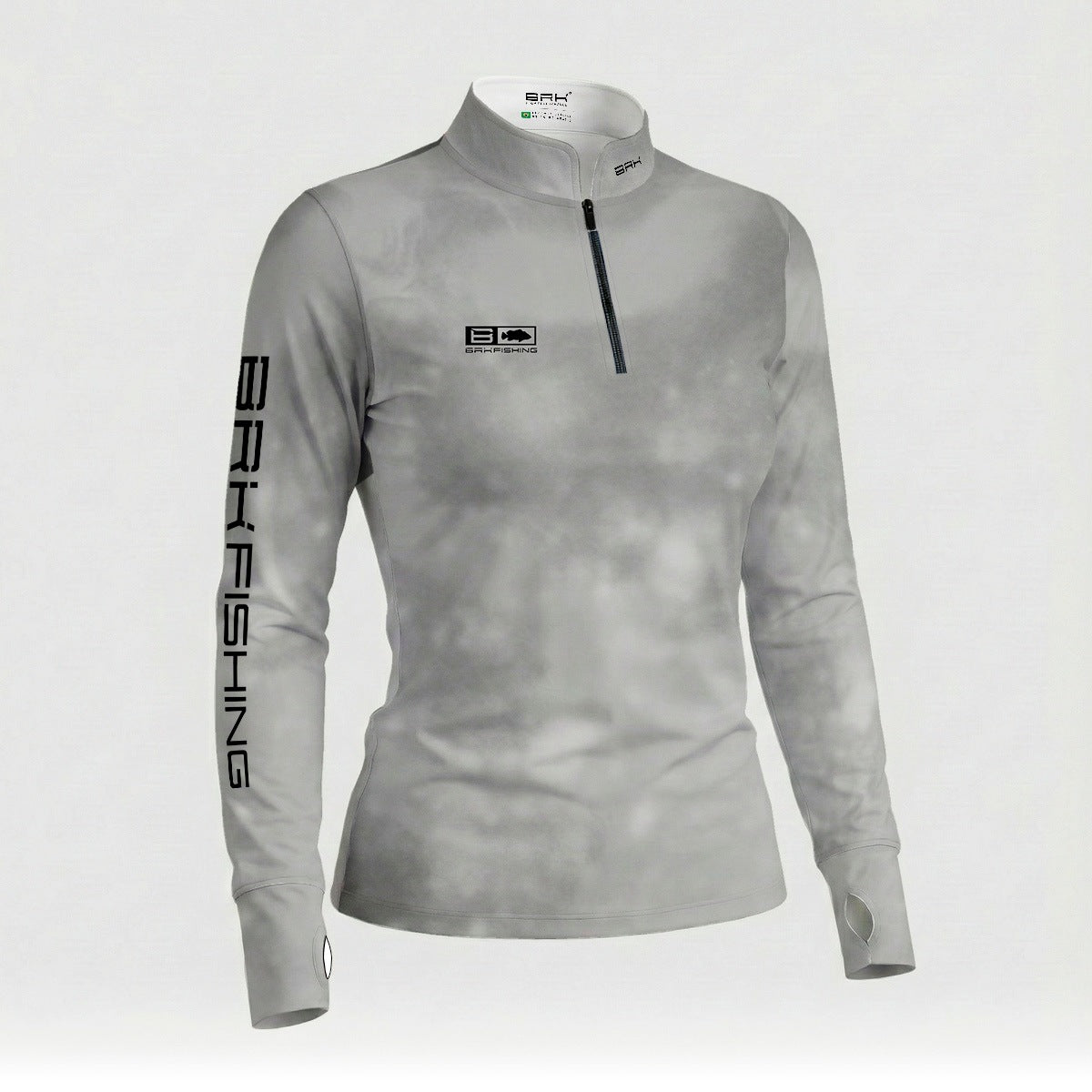 Camisa ArmorX Feminina Brk Fishing Degradê Cinza com Proteção UV50+