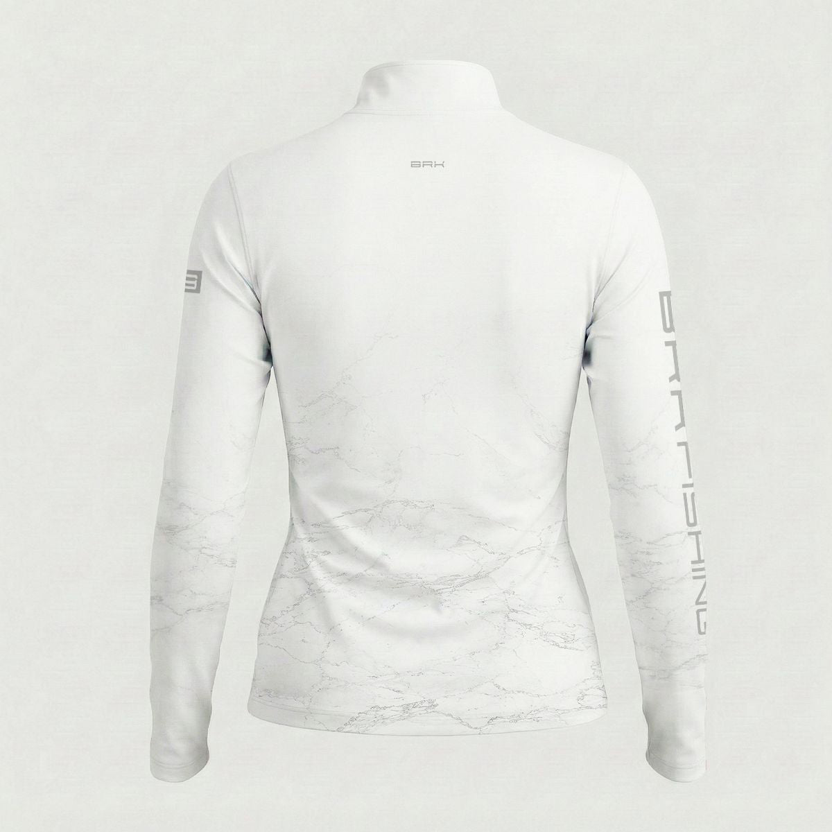 Camisa ArmorX Feminina Brk Fishing Branca Marmorizada com Proteção UV50+