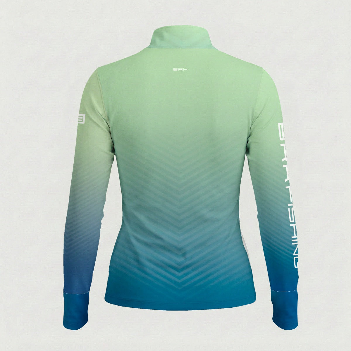 Camisa ArmorX Feminina Brk Fishing Degradê Verde e Azul com Proteção UV50+