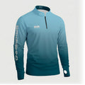 Camisa ArmorX Degradê Azul Claro e Verde com Luva e Proteção UV50