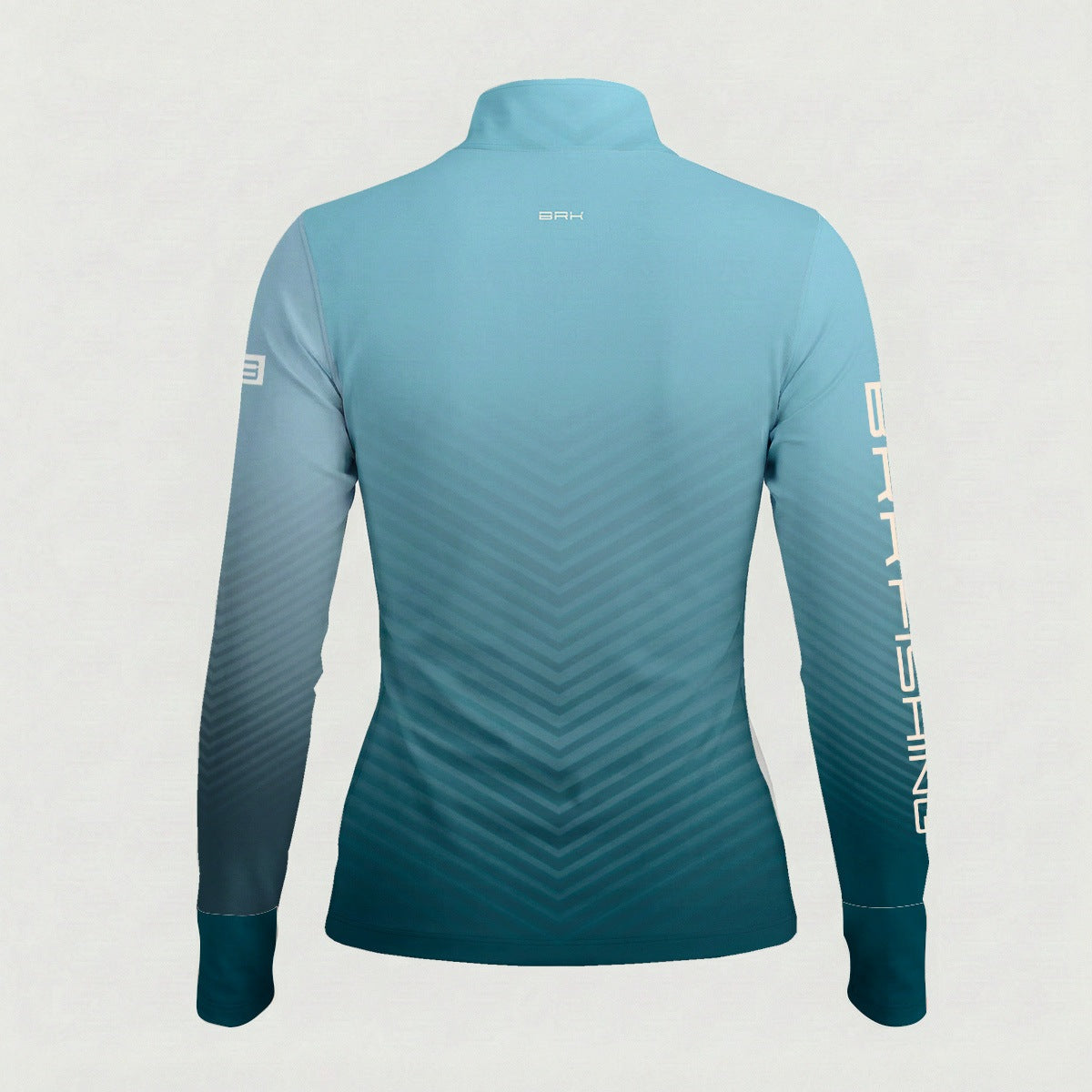 Camisa ArmorX Feminina Brk Fishing Degradê Azul Claro e Verde Petróleo com Proteção UV50+