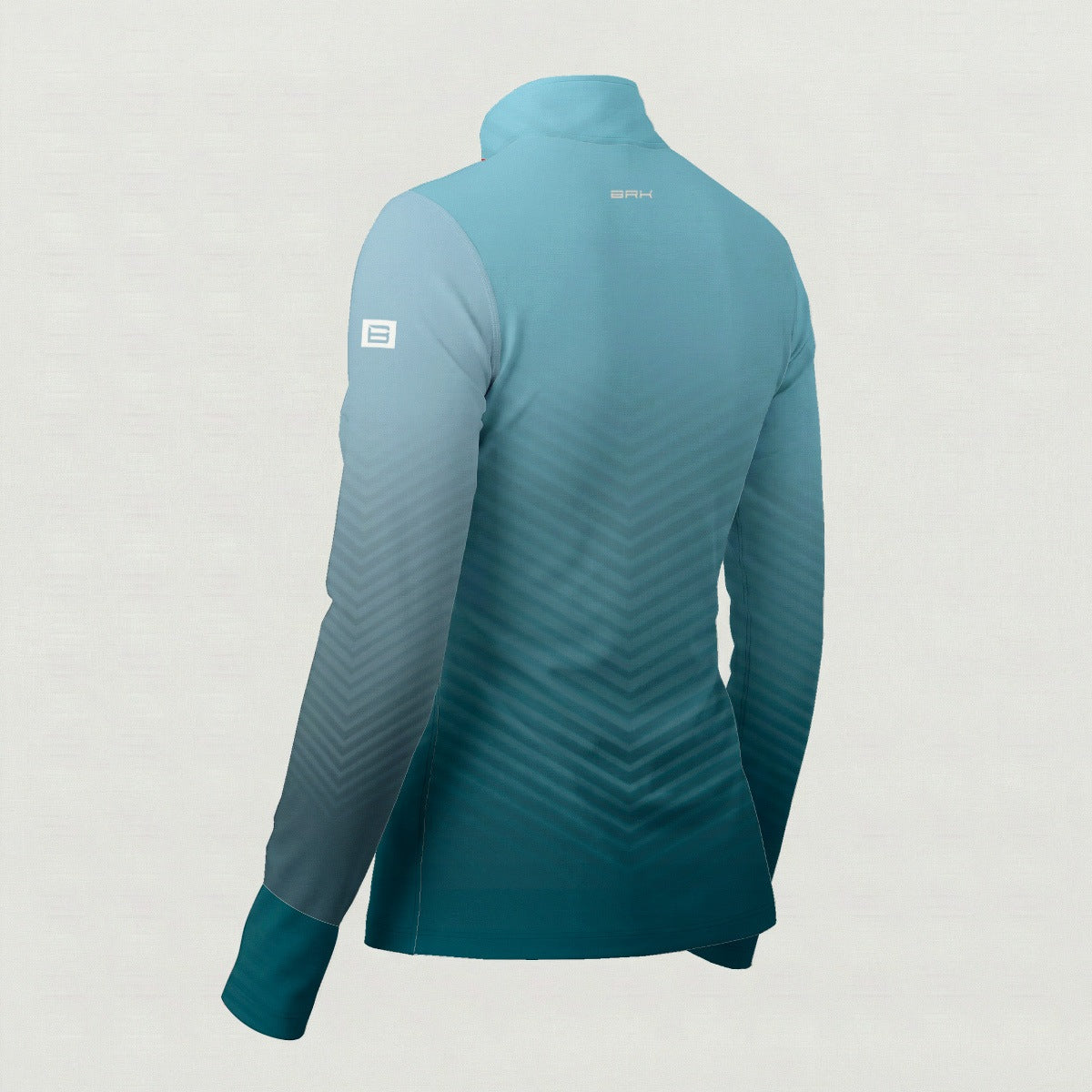Camisa ArmorX Feminina Brk Fishing Degradê Azul Claro e Verde Petróleo com Proteção UV50+