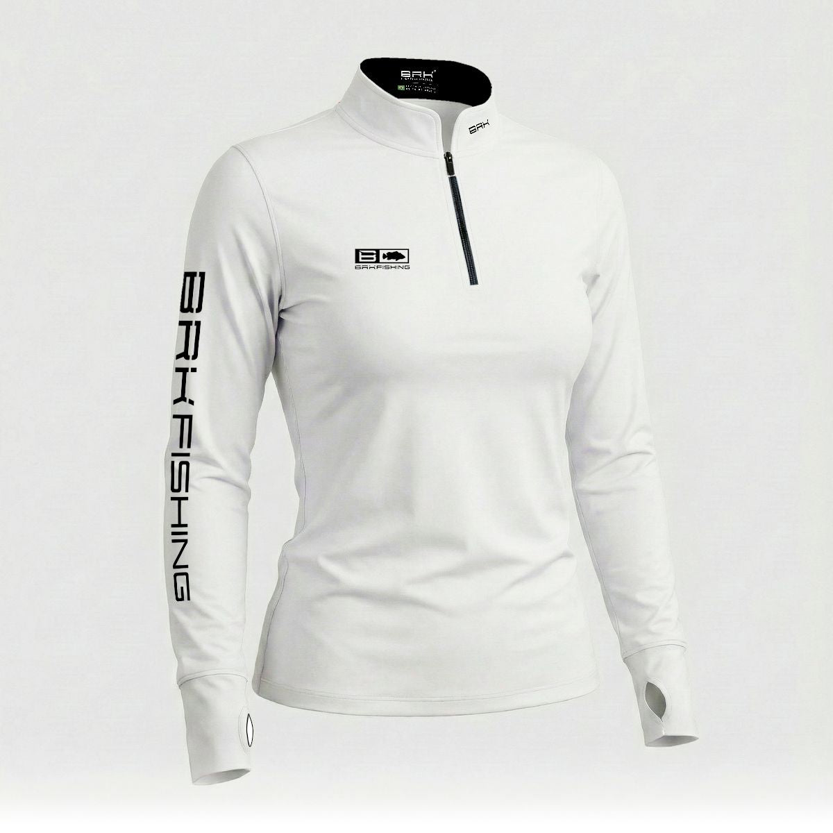 Camisa ArmorX Feminina Brk Fishing Branca com Proteção UV50+