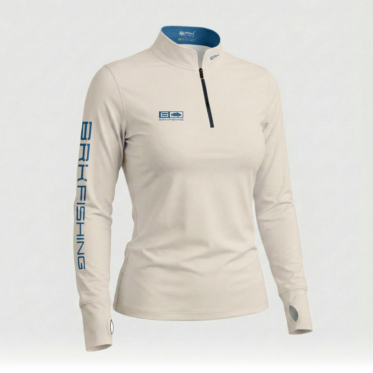 Camisa ArmorX Feminina Brk Fishing Bege Desert com Proteção UV50+