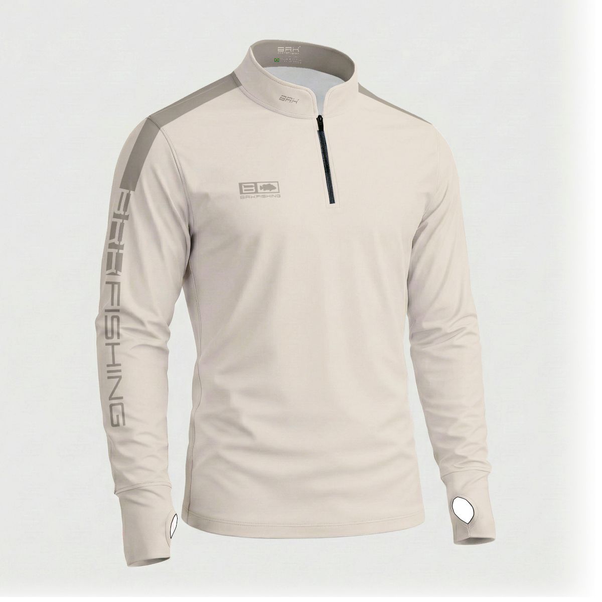 Camisa ArmorX Brk Fishing Bege Natural com Proteção UV50+
