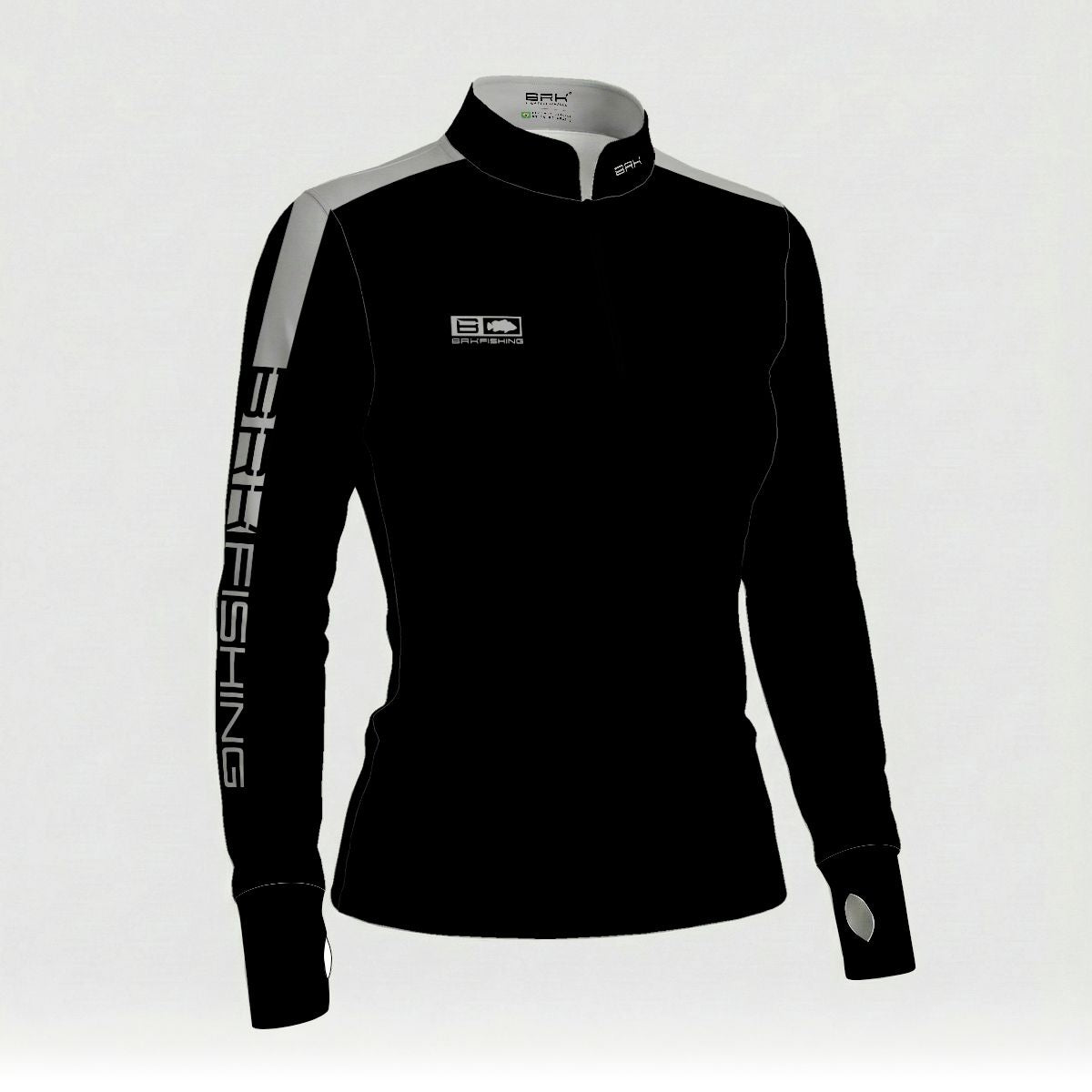 Camisa ArmorX Feminina Brk Fishing Preto Grafite com Proteção UV50+