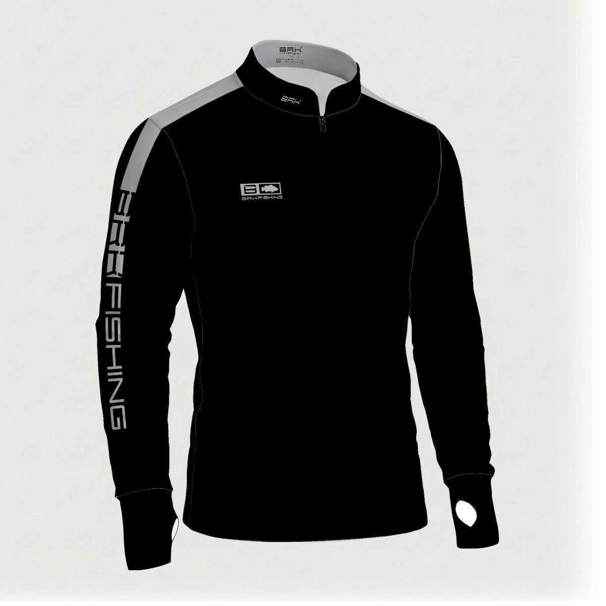 Camisa ArmorX Brk Fishing Preto Grafite com Proteção UV50+