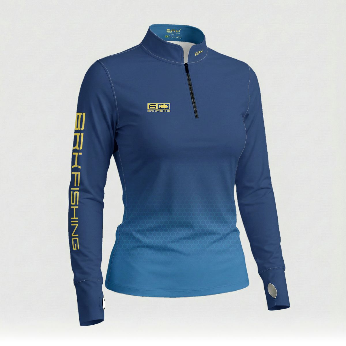 Camisa ArmorX Feminina Brk Fishing Azul Degradê com Proteção UV50+