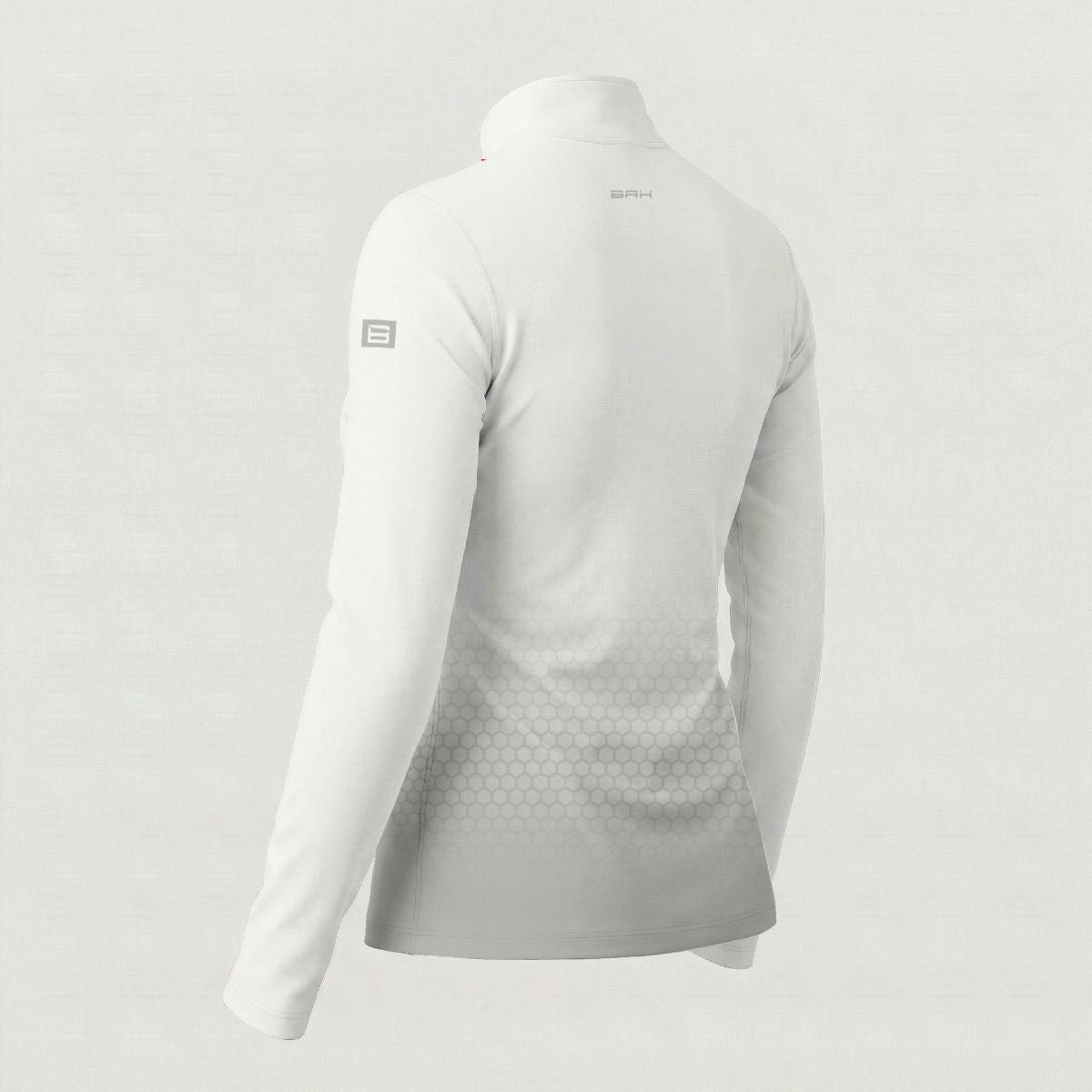 Camisa ArmorX Feminina BRK Fishing Colmeia Degradê Branco Cinza com Proteção UV50+