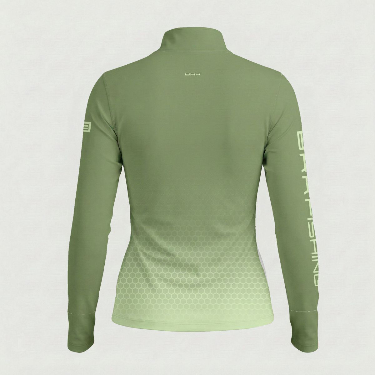 Camisa ArmorX Feminina BRK Fishing Colmeia Degradê Verde Oliva com Proteção UV50+
