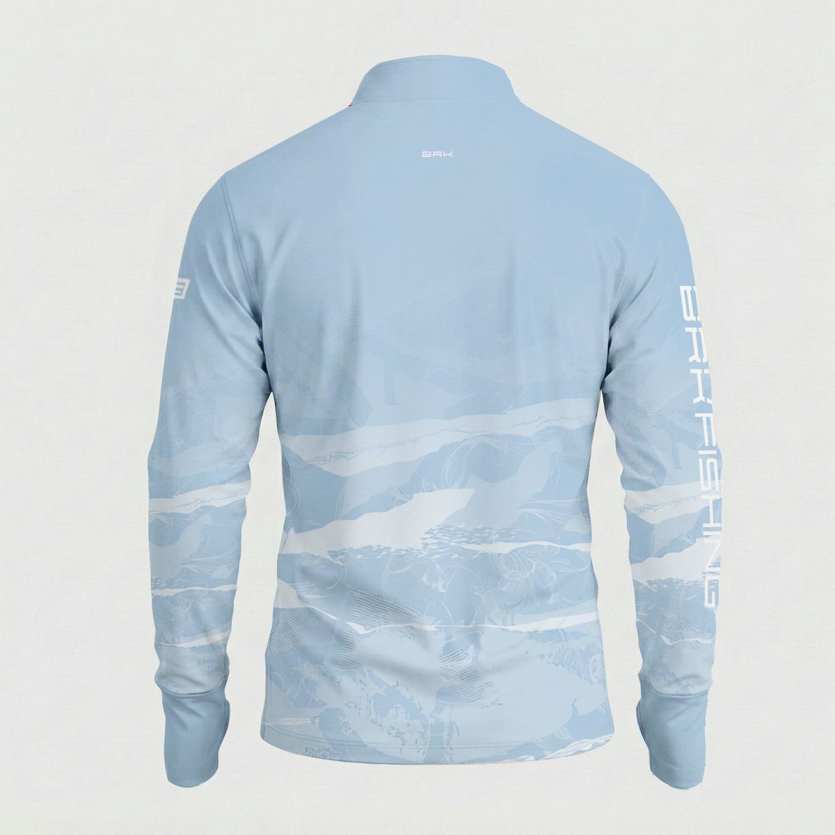 Camisa ArmorX BRK Fishing Ondas Azul Claro com Proteção UV50+