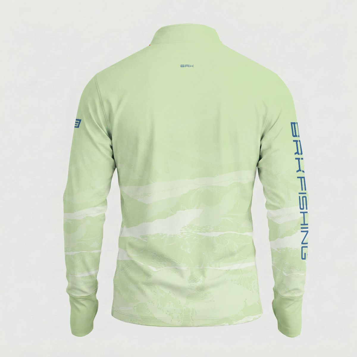 Camisa ArmorX BRK Fishing Ondas Verde Claro com Proteção UV50+