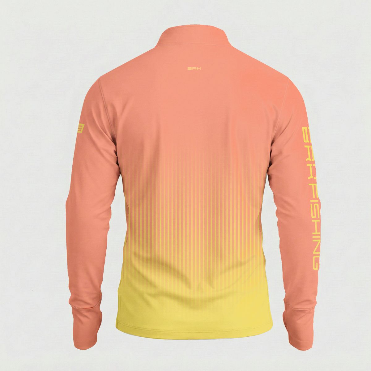 Camisa ArmorX BRK Fishing Sunset Coral Amarelo com Proteção UV50+