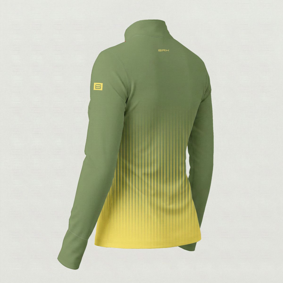 Camisa ArmorX Feminina BRK Fishing Degradê Verde e Amarelo com Proteção UV50+