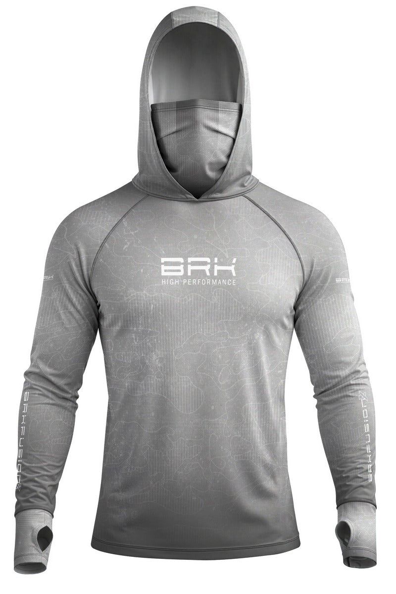 Camisa FusionX Brk Camo Cinza com Proteção UV50+