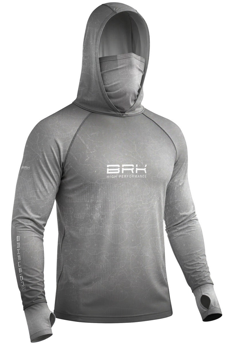 Camisa FusionX Brk Camo Cinza com Proteção UV50+