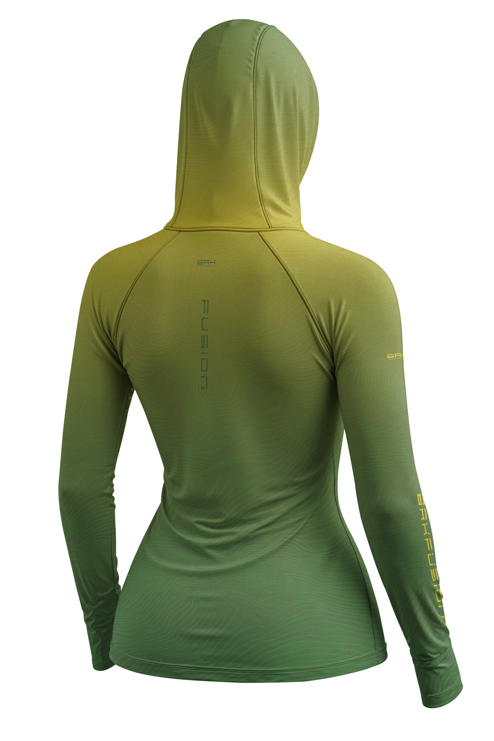 Camisa FusionX Feminina Brk Verde Degradê com Proteção UV50+