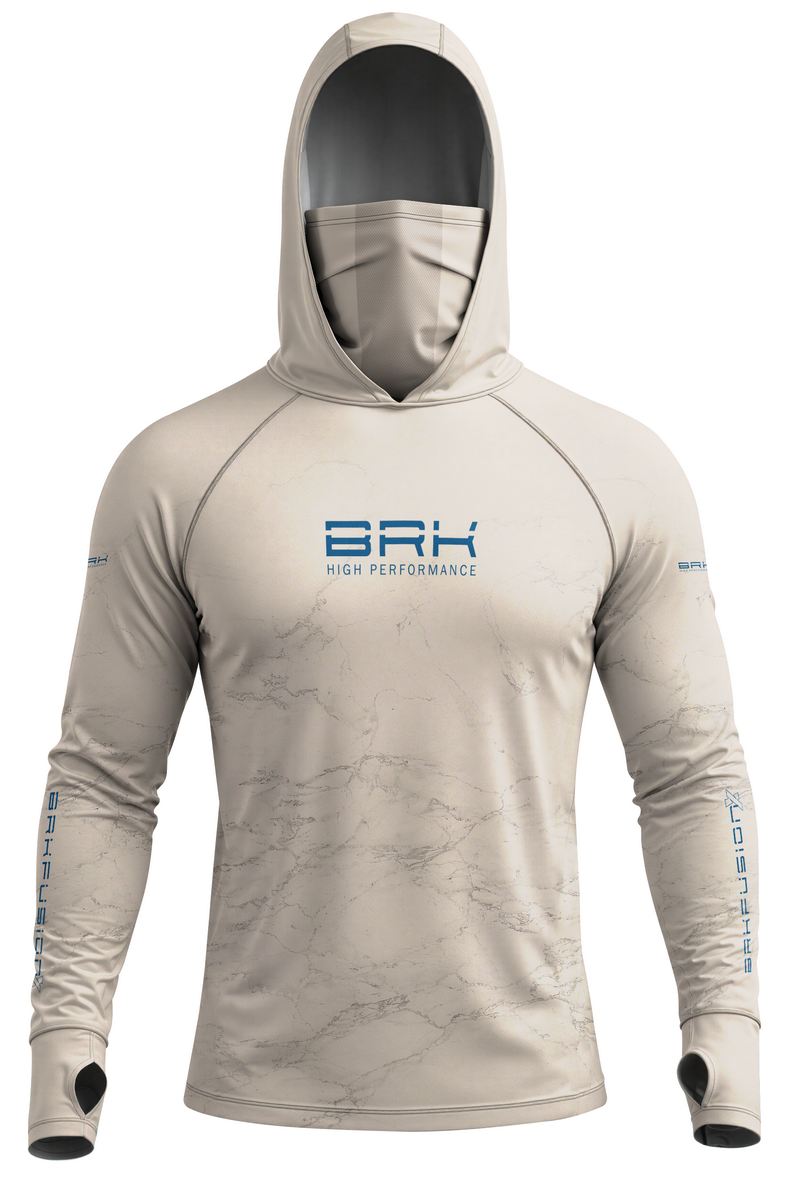 Camisa FusionX Brk Bege Marmorizada com Proteção UV50+