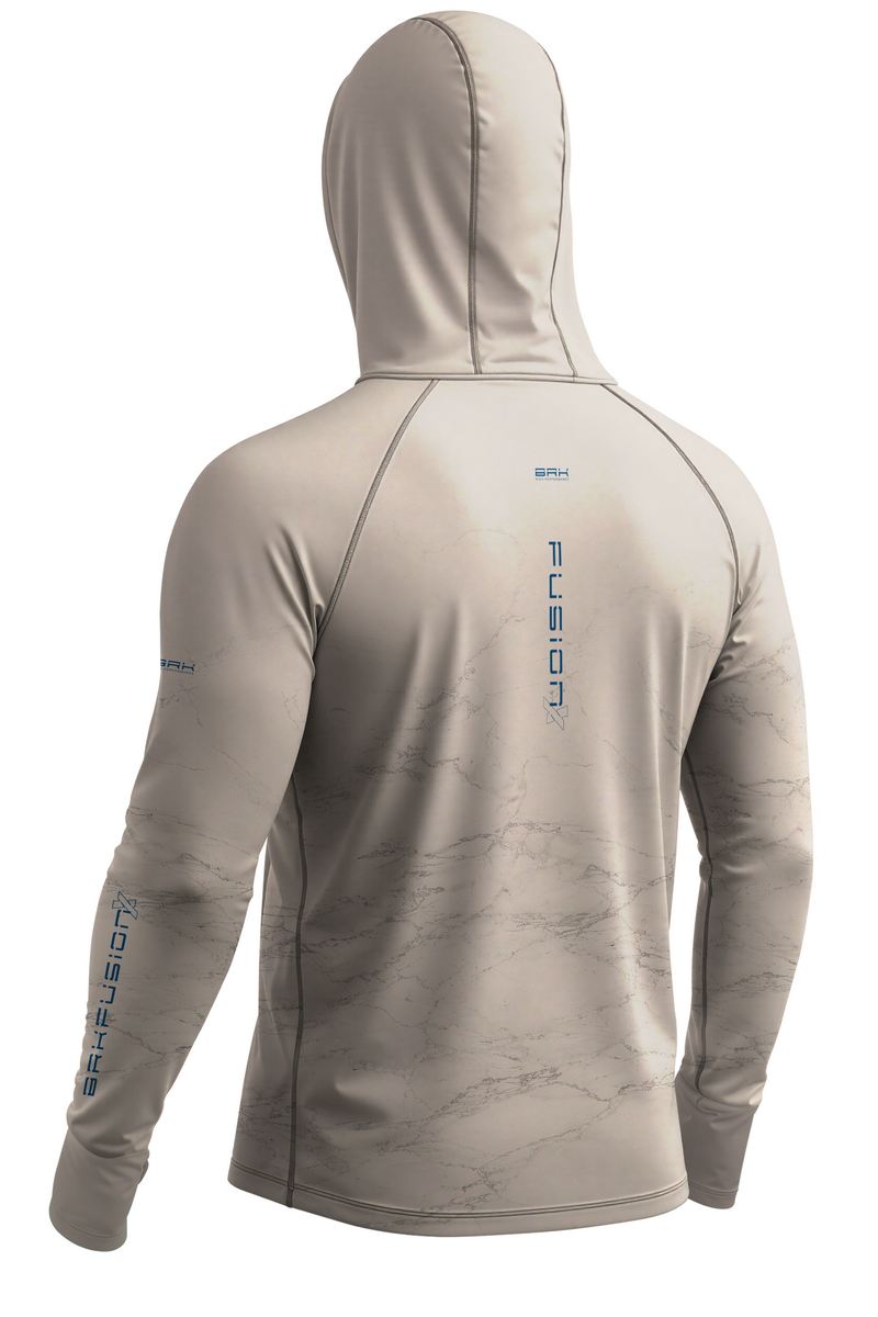 Camisa FusionX Brk Bege Marmorizada com Proteção UV50+
