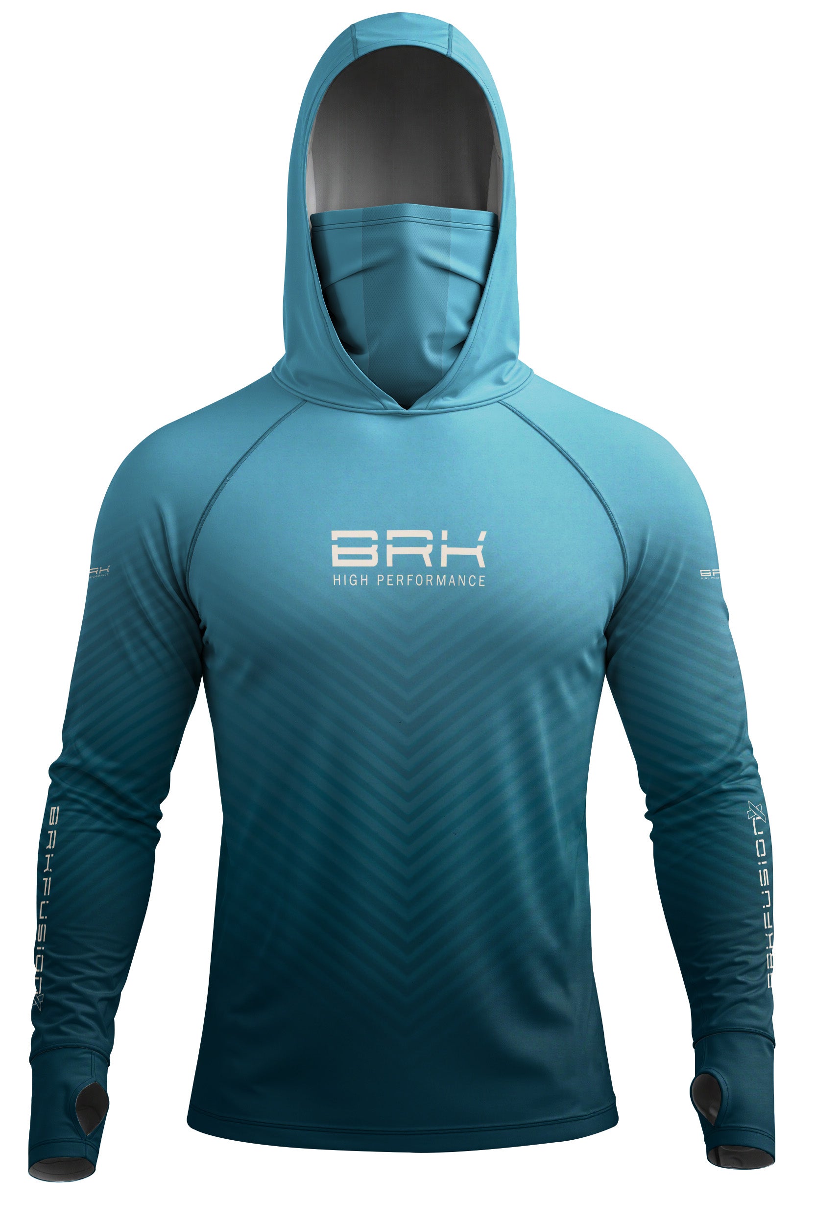 Camisa FusionX Brk Azul Degradê Acqua com Proteção UV50+