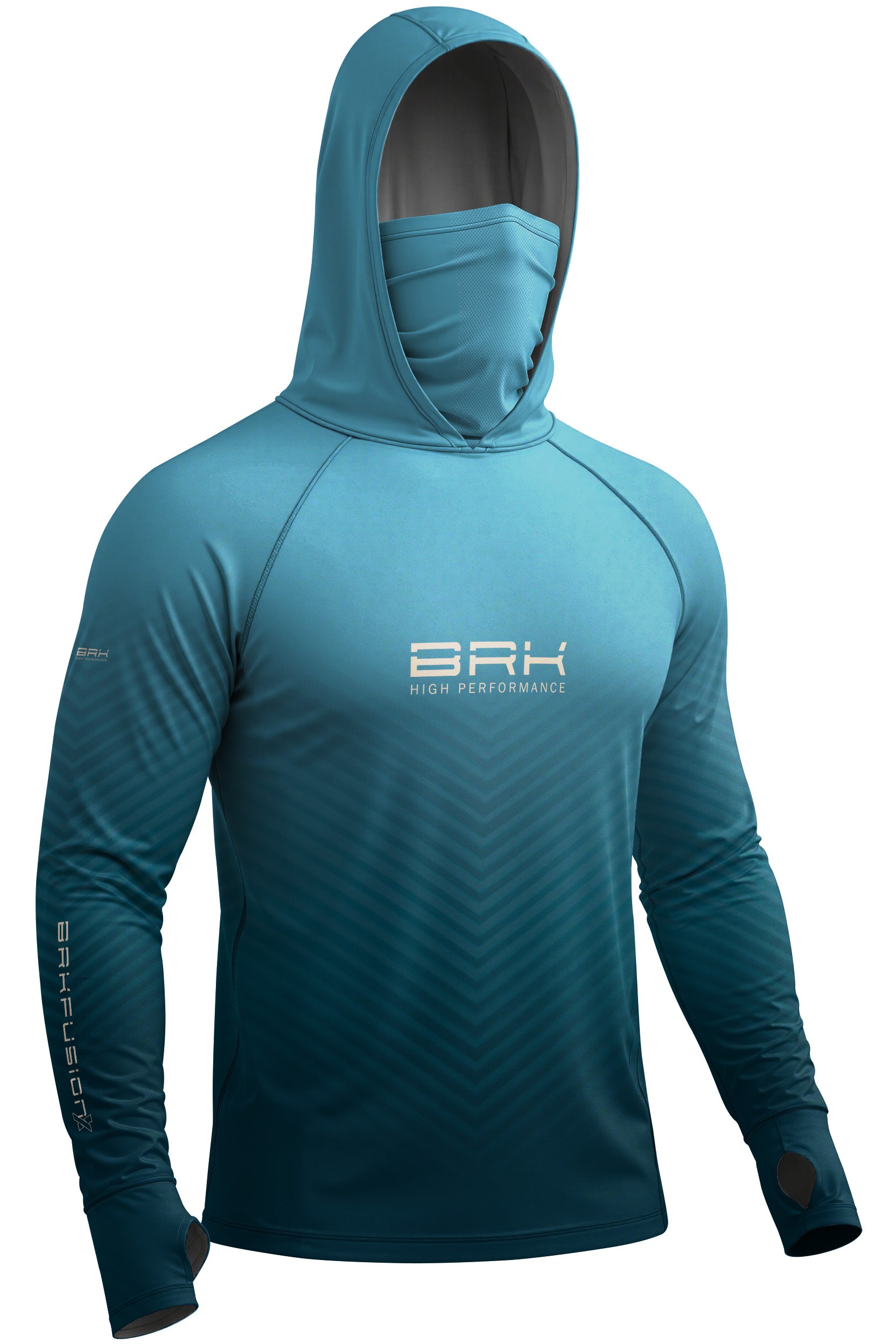 Camisa FusionX Brk Azul Degradê Acqua com Proteção UV50+