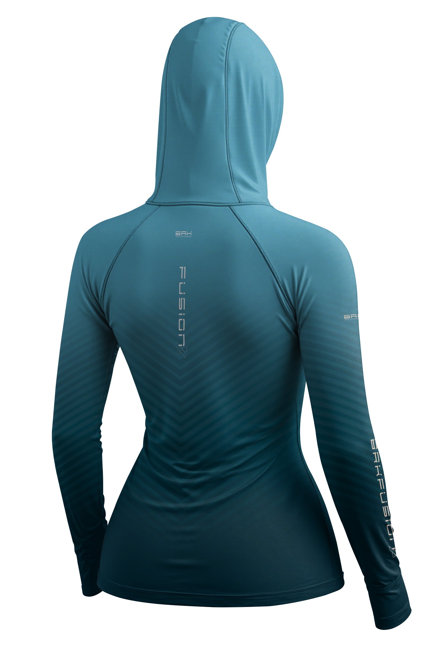 Camisa FusionX Feminina Brk Azul Degradê Acqua com Proteção UV50+