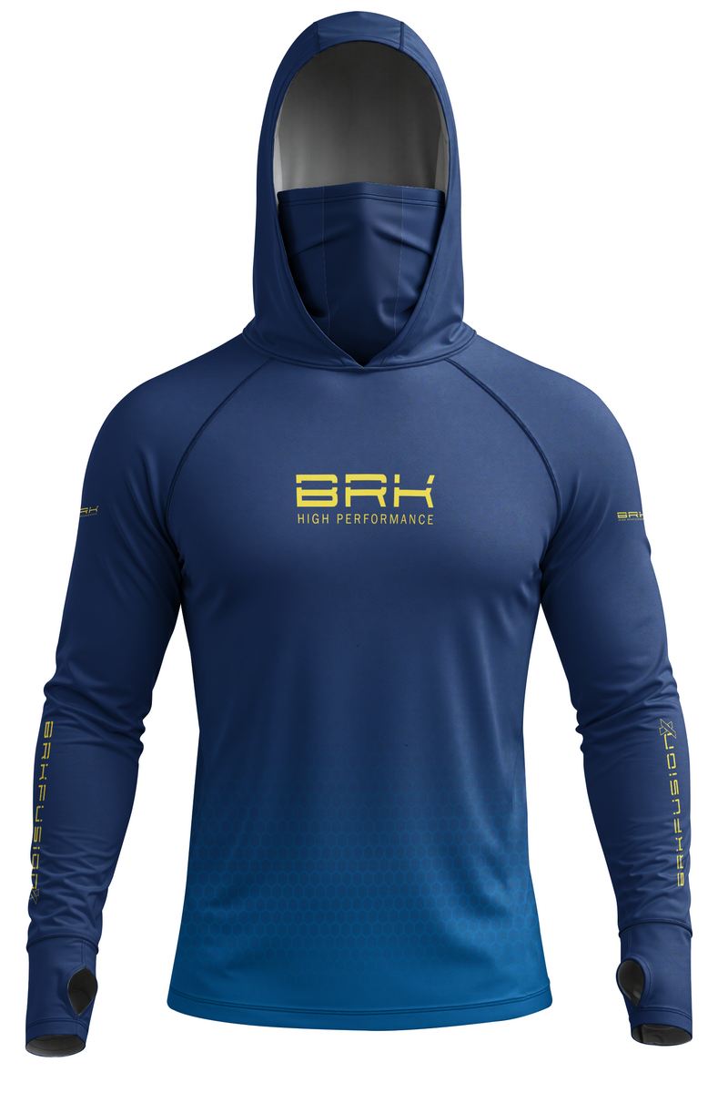 Camisa FusionX Brk Fishing Azul Marinho Ocean com Proteção UV50+