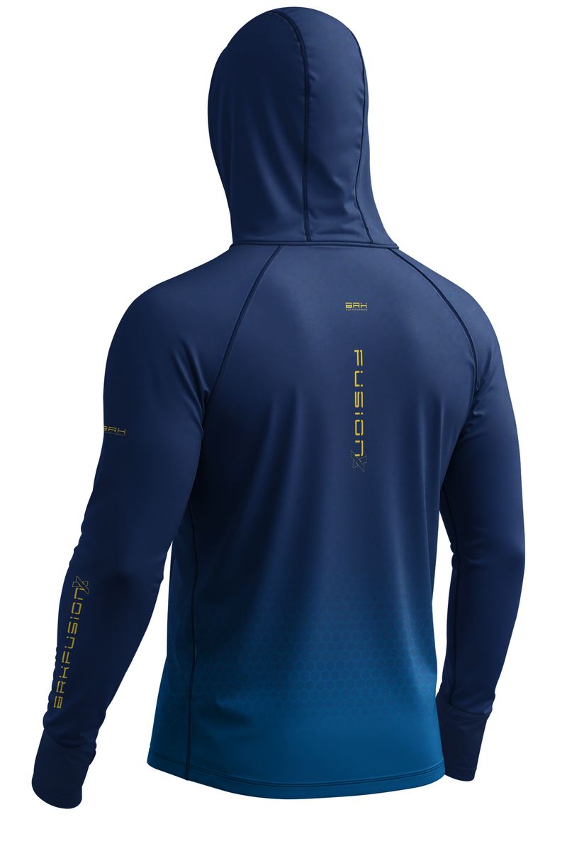 Camisa FusionX Brk Fishing Azul Marinho Ocean com Proteção UV50+