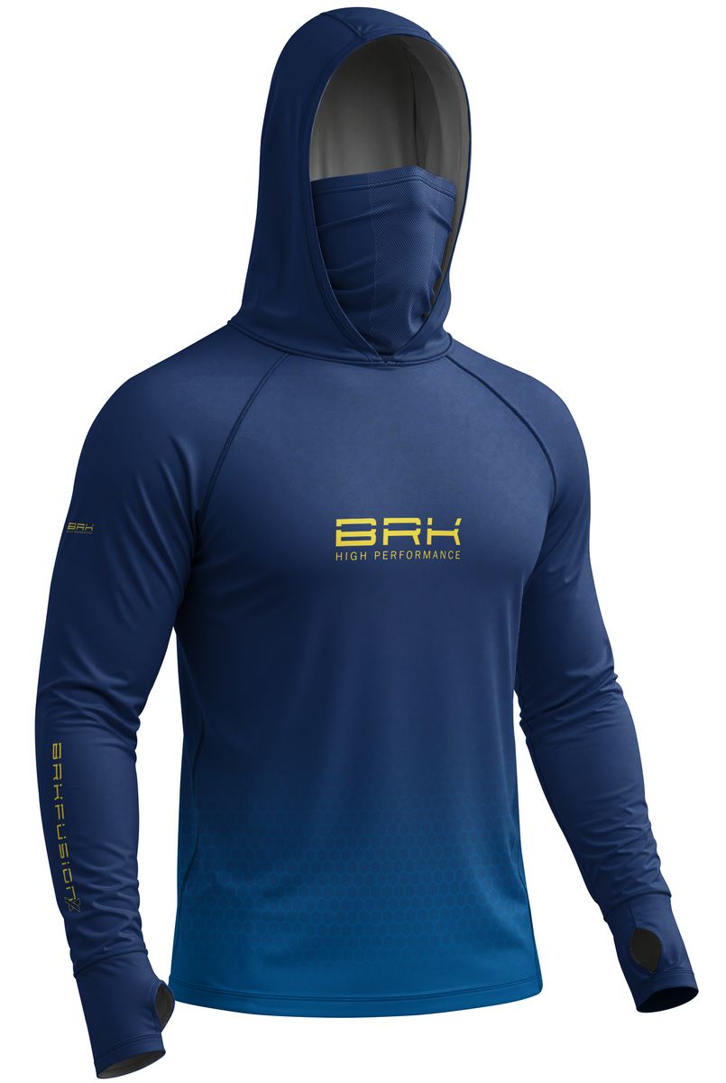 Camisa FusionX Brk Fishing Azul Marinho Ocean com Proteção UV50+