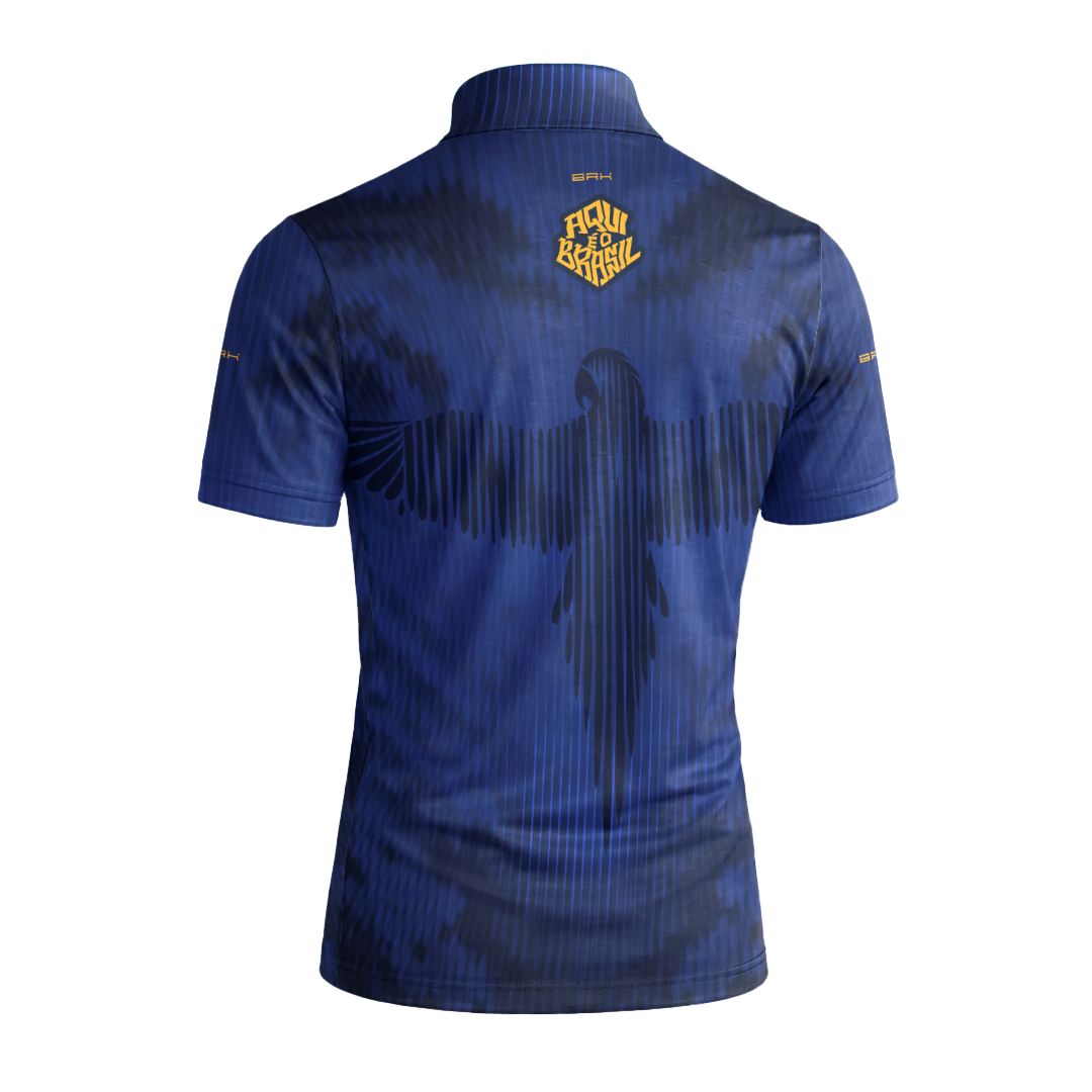 Camiseta Brk Aqui é o Brasil Arara Azul com Proteção UV50