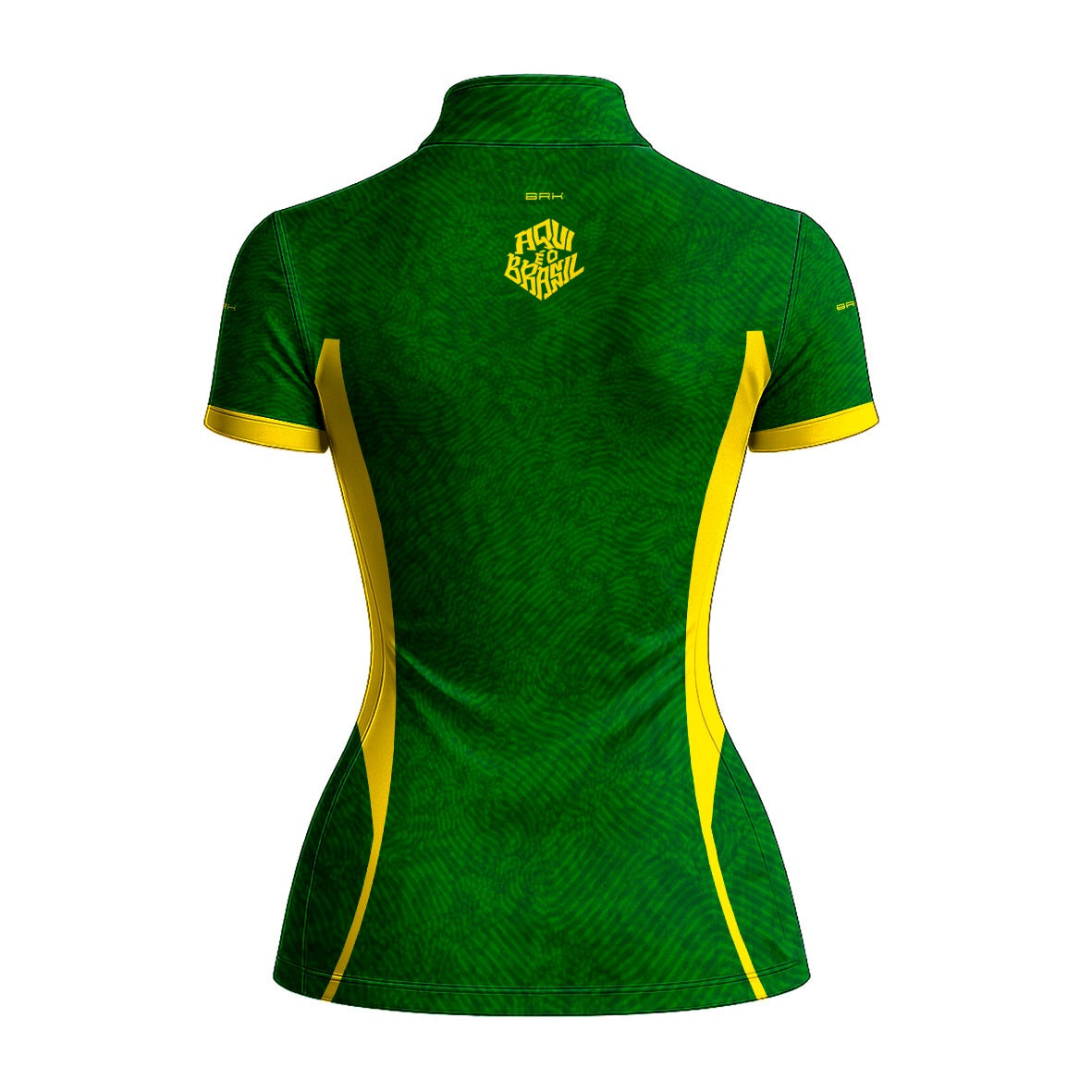 Camiseta Brk Feminina Aqui é o Brasil Digital Verde com Proteção UV50
