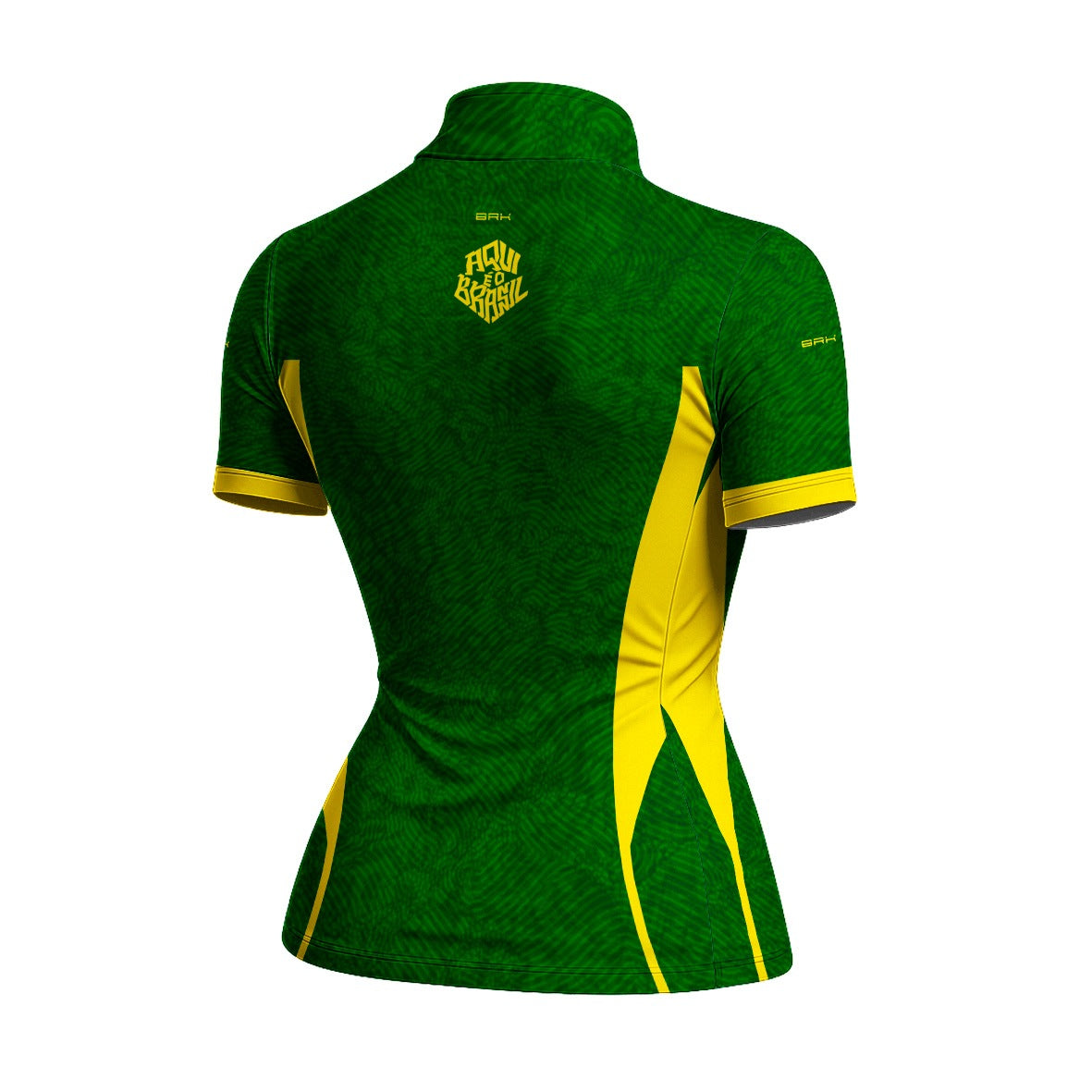 Camiseta Brk Feminina Aqui é o Brasil Digital Verde com Proteção UV50