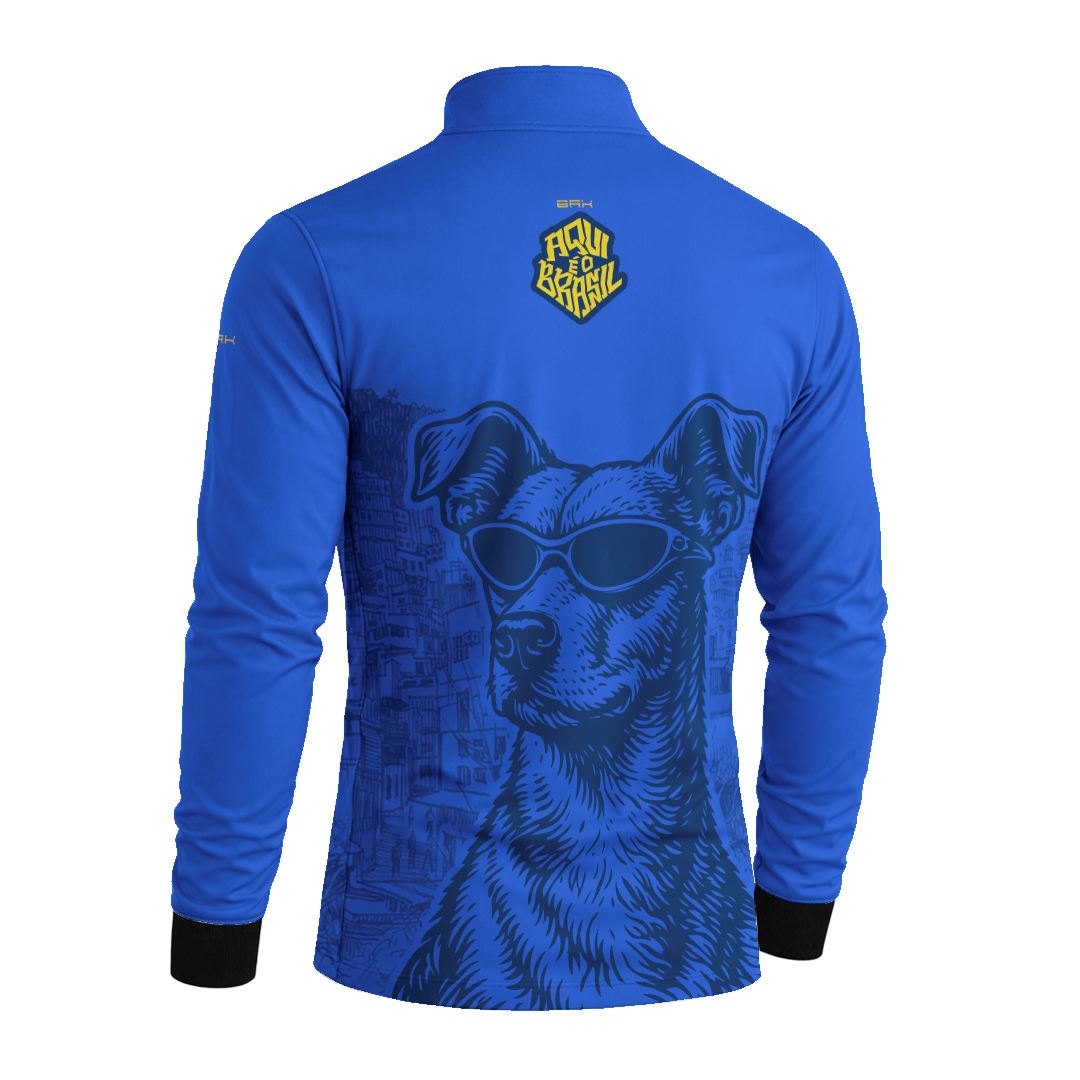 Camisa Brk Aqui é o Brasil Caramelo de Óculos Azul com Proteção UV50