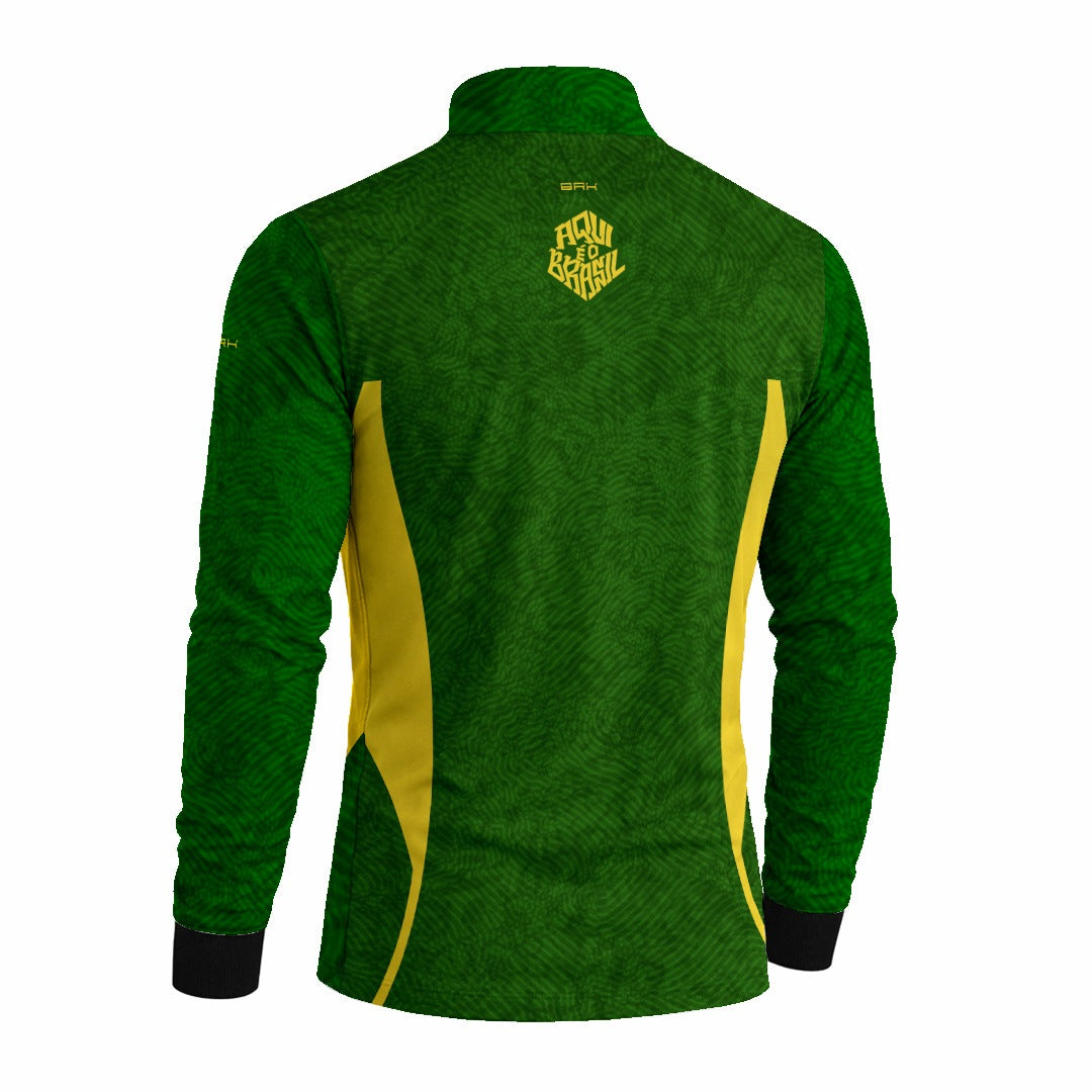 Camisa Brk Aqui é o Brasil Digital Verde com Proteção UV50