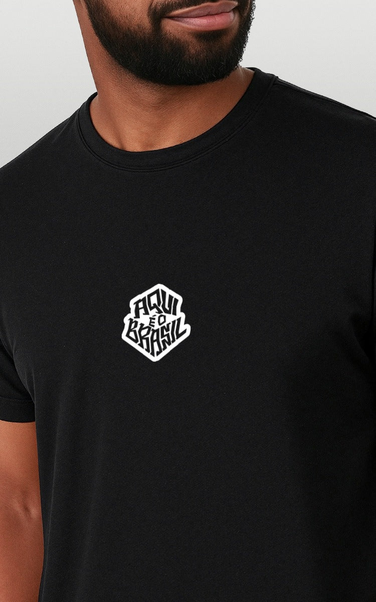 Camiseta Básica de Algodão Brk Aqui é o Brasil