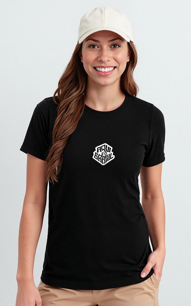 Camiseta Básica de Algodão Brk Aqui é o Brasil