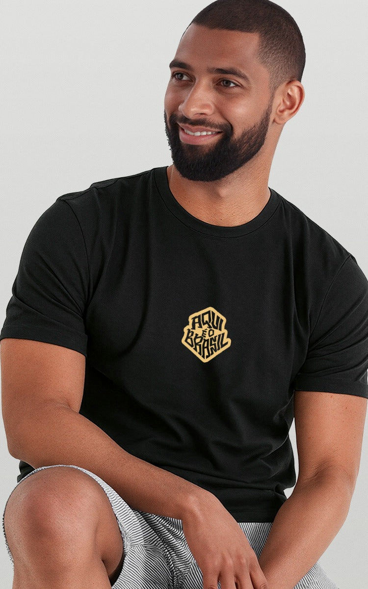 Camiseta Básica de Algodão Brk Capivara da Sorte