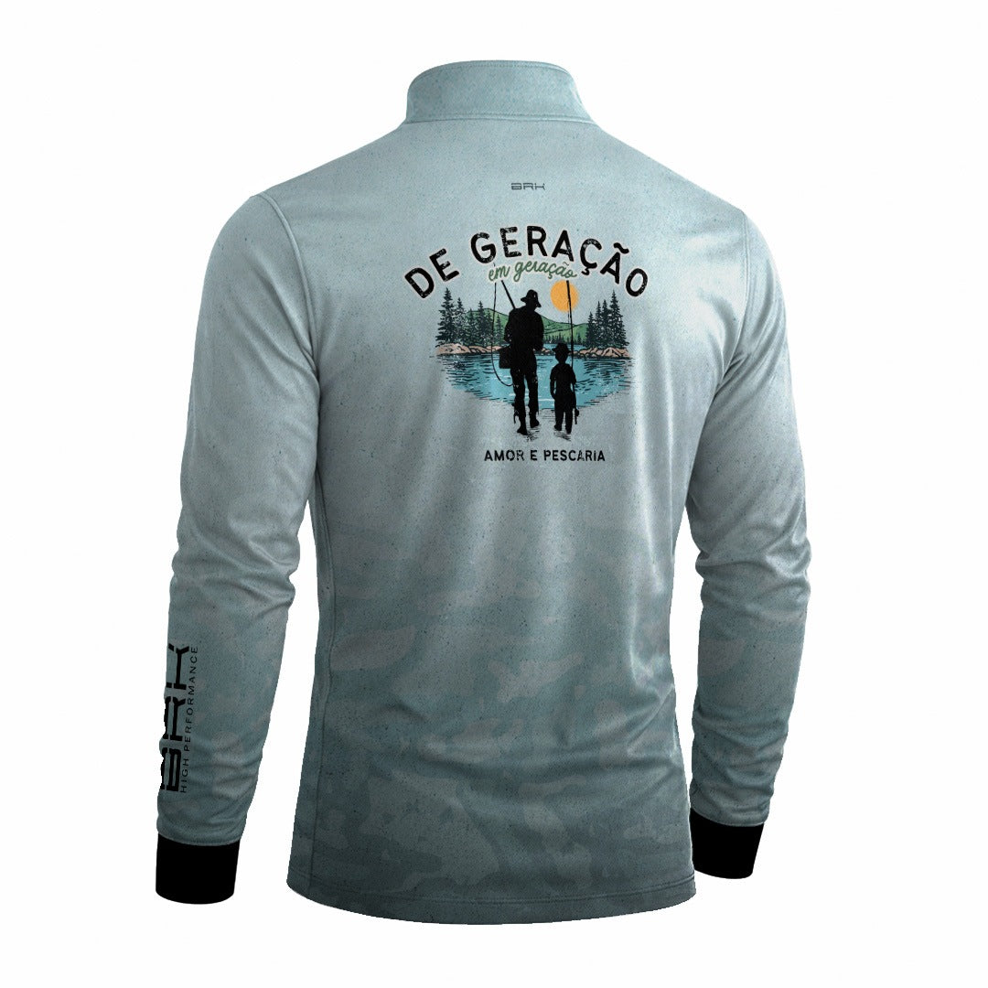 Camisa Brk Dia dos Pais De Geração em Geração com Proteção Solar UV50+