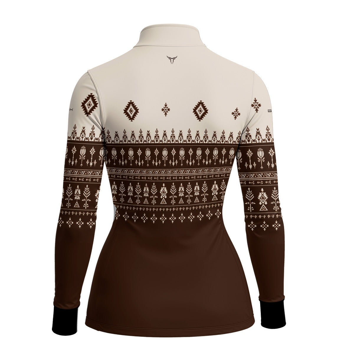 Camisa Brk Agro Feminina Apache Marrom Creme com UV50+