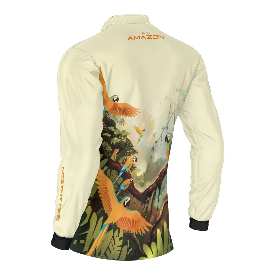 Camisa de Pesca  Brk Amazon Araras com Proteção UV50